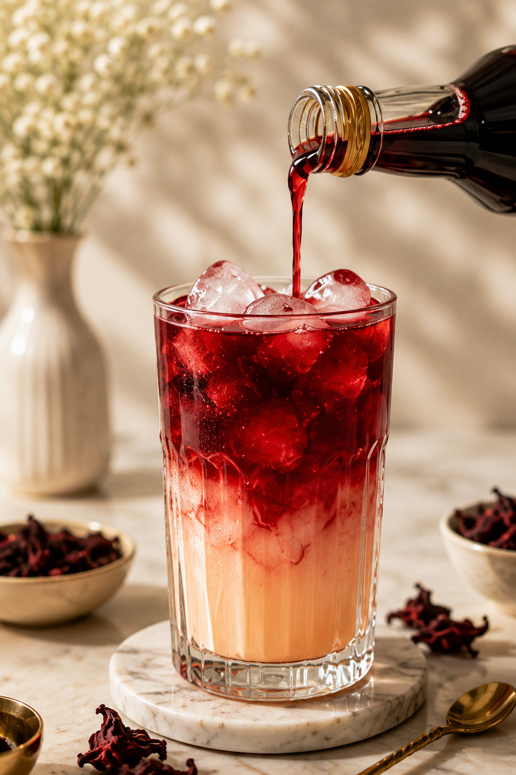DIENE Premium Red Hibiscus Syrup - 700 ml